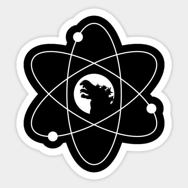 Godzilla (Atomic Power) Sticker by VectorVectoria